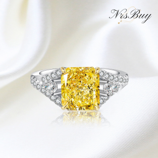 Square zircon ring