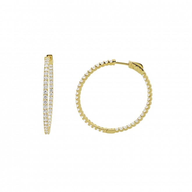 Simple Diamond Earrings