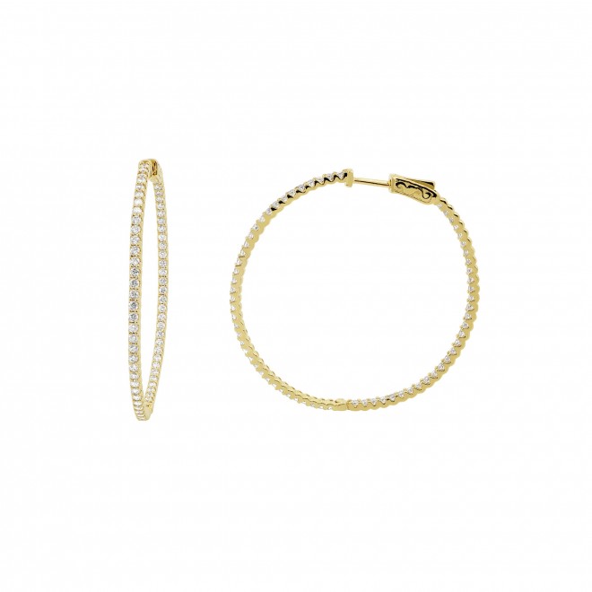 Simple Diamond Earrings