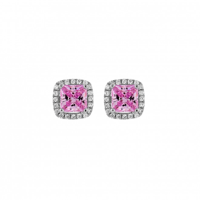White Simple Square Stud Earrings