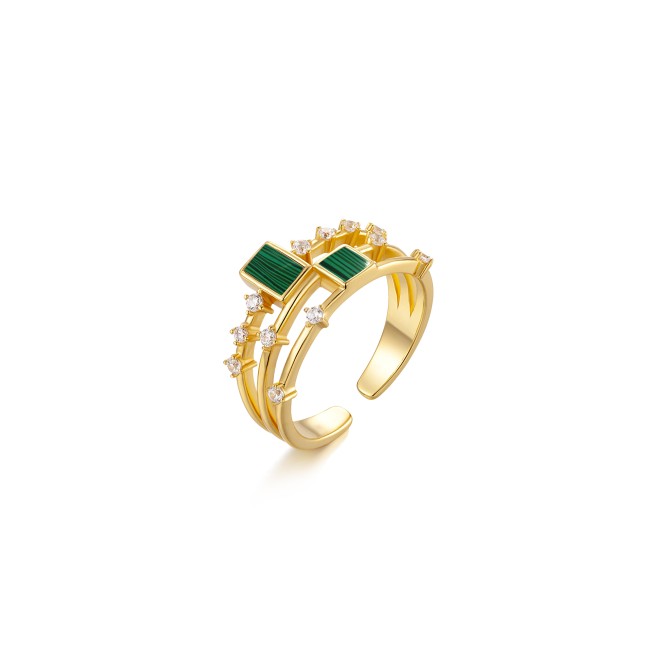 Double Row Stone Ring