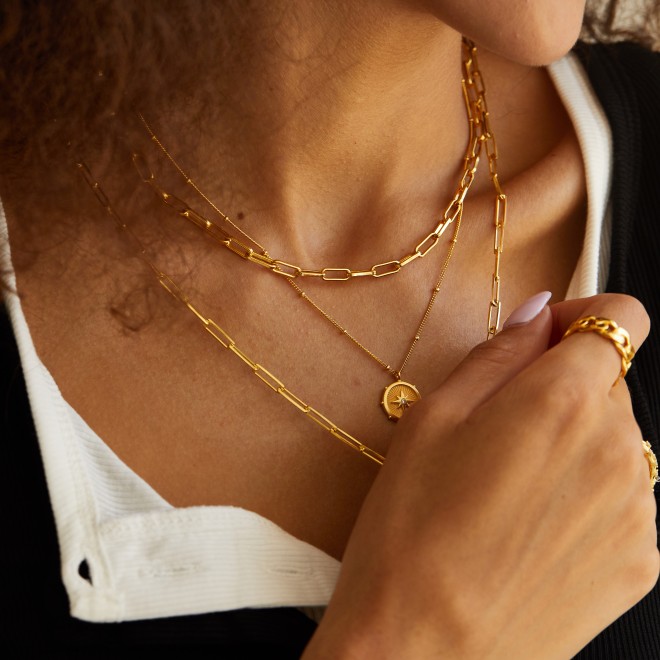 Cross Thick Chain Necklace