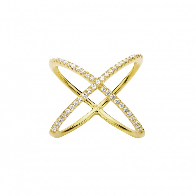 Silver Cross Wrap Ring